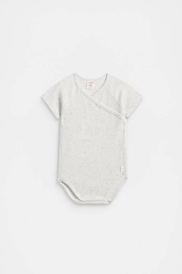 Logo Wrap Bodysuit  Icy Marle  hi-res