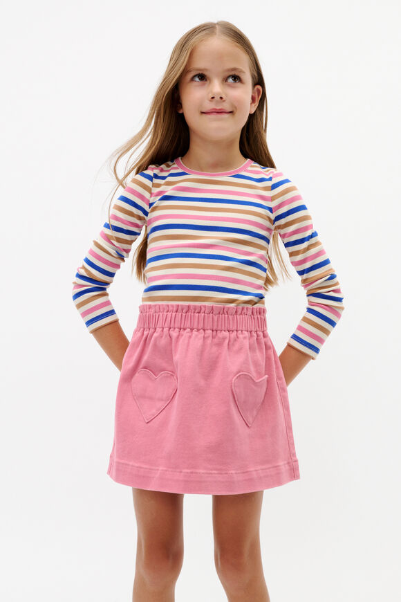 Stripe Rib Tee  Multi  hi-res