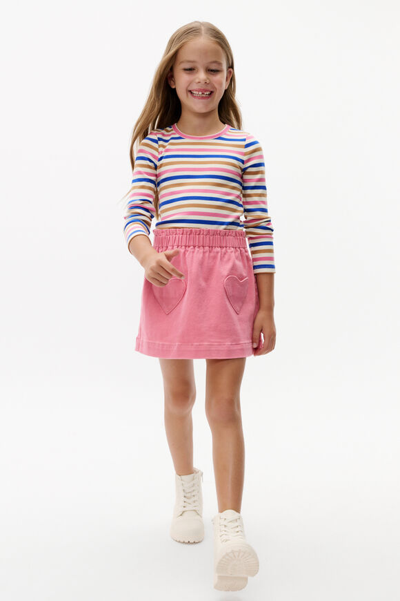 Stripe Rib Tee  Multi  hi-res