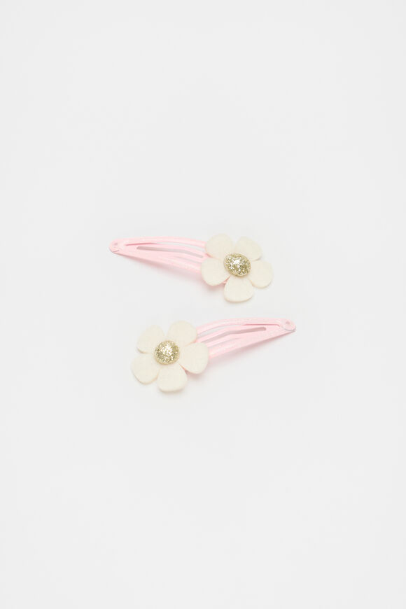 Felt Flower Snaps  Classic Cream  hi-res