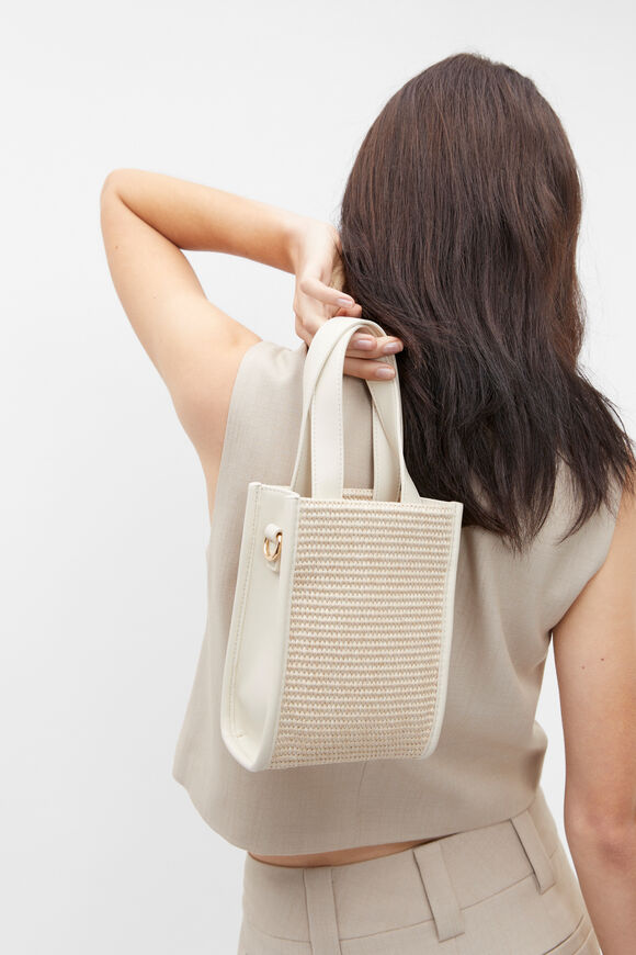 Woven Mini Crossbody Bag  Stone  hi-res