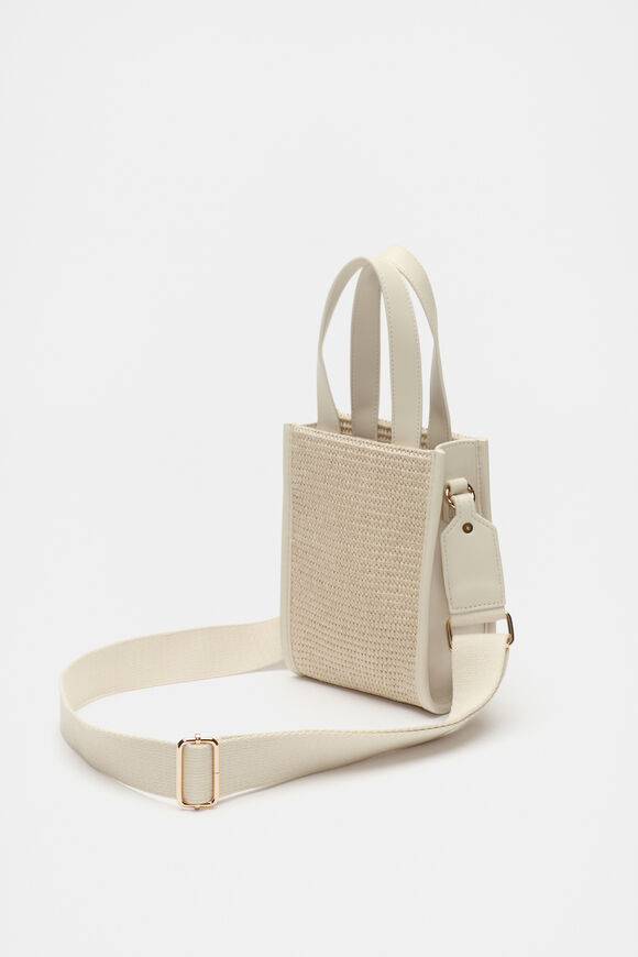 Woven Mini Crossbody Bag  Stone  hi-res
