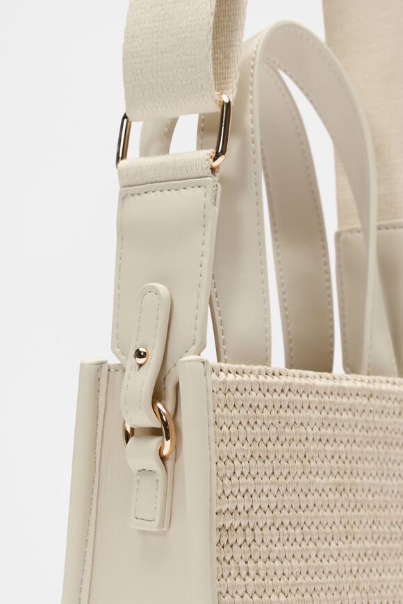 Woven Mini Crossbody Bag  Stone  hi-res