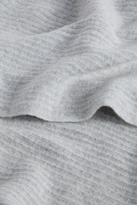 Rib Knit Poncho  Silver Marle  hi-res