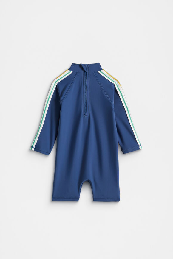 Side Stripe Rashsuit  Airforce Blue  hi-res