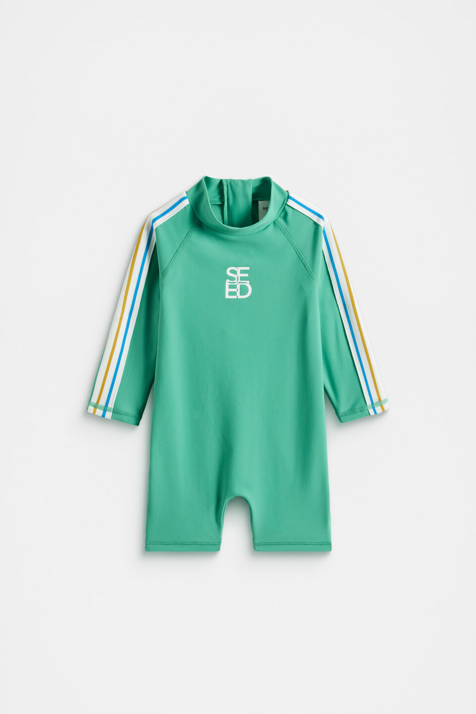 Side Stripe Rashsuit  Deep Emerald
