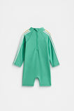 Side Stripe Rashsuit  Deep Emerald  hi-res