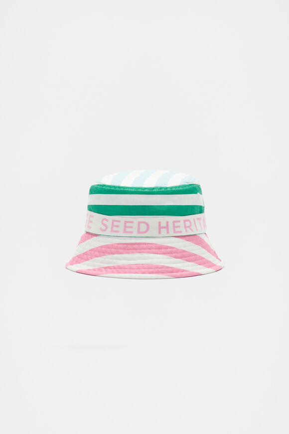 Mini Stripe Colourblock Sun Hat  Multi  hi-res