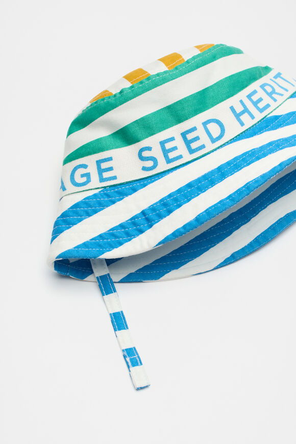 Mini Stripe Colourblock Sun Hat  Multi  hi-res