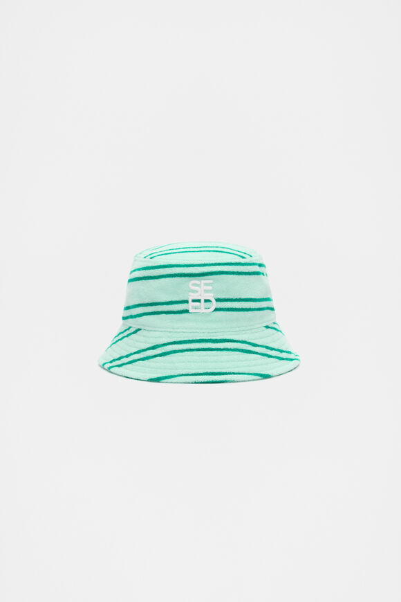 Mini Terry Hat  Pale Mint  hi-res