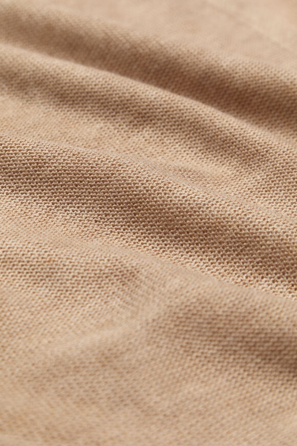 Fine Knit Poncho  Nougat  hi-res
