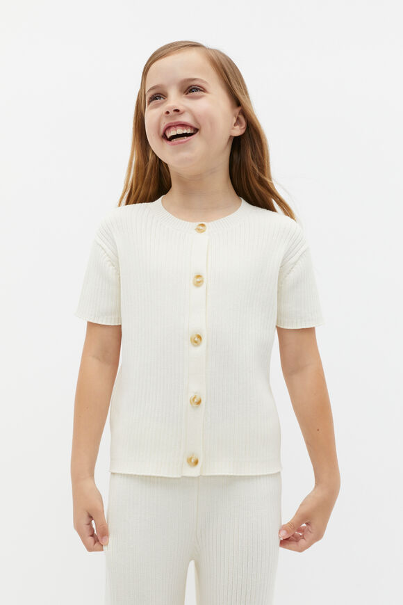 Button Knit Tee  Classic Cream  hi-res