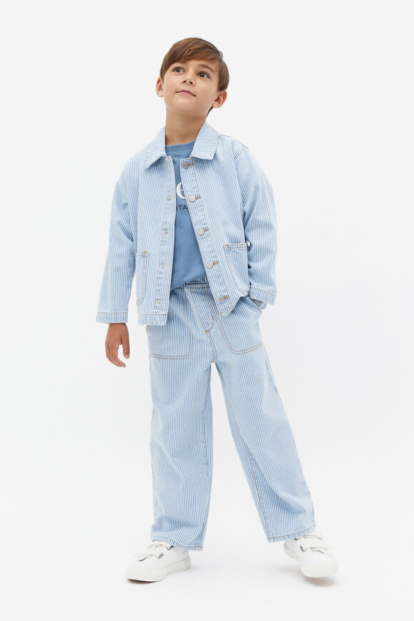 Stripe Shacket  Denim Stripe  hi-res