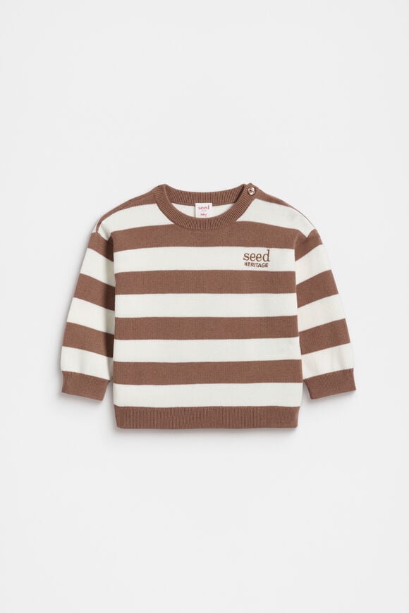 Essential Knit Sweater  Chocolate Shake  hi-res