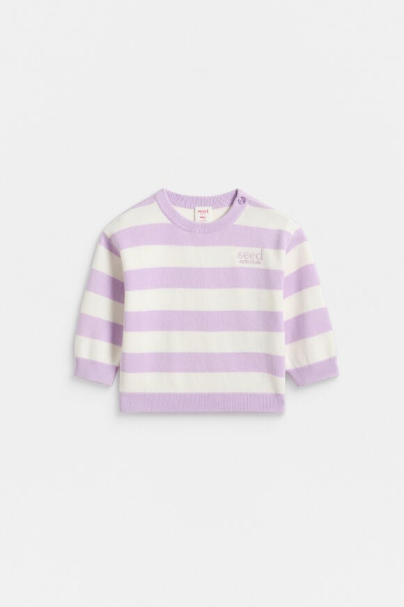 Essential Knit Sweater  Soft Lilac  hi-res