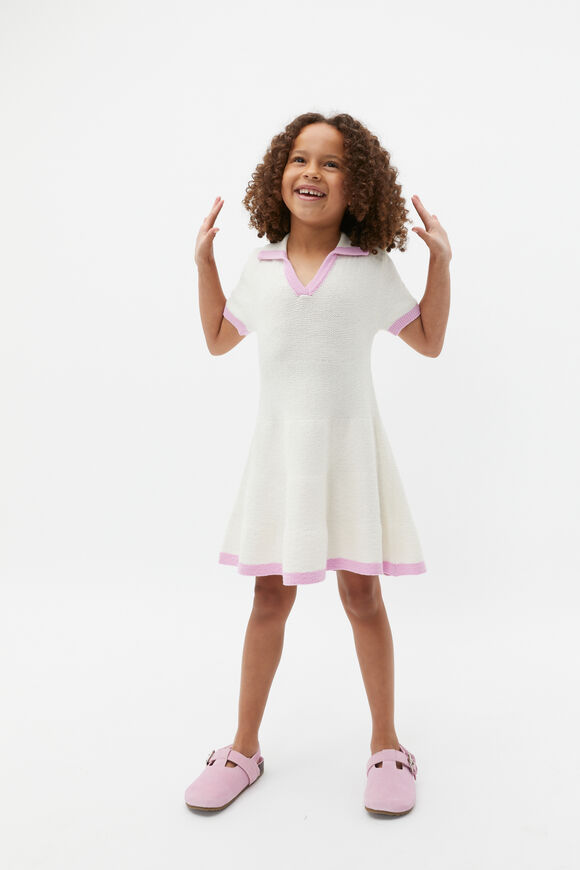 Knit Skater Dress  Classic Cream  hi-res