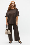 Crepe Knit Wide Leg Pant  Dark Espresso  hi-res