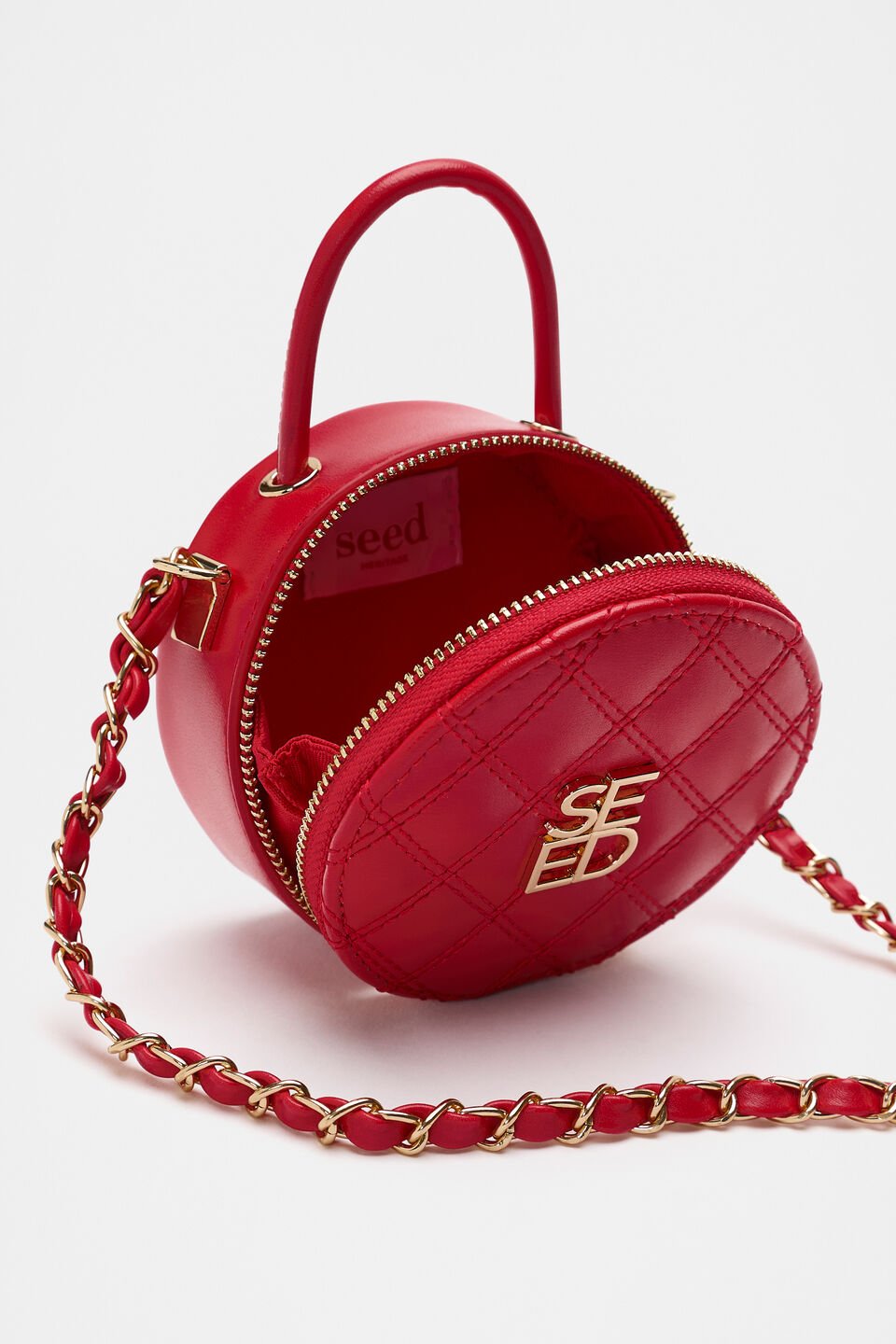 Mini Quilted Bag  Chilli Red