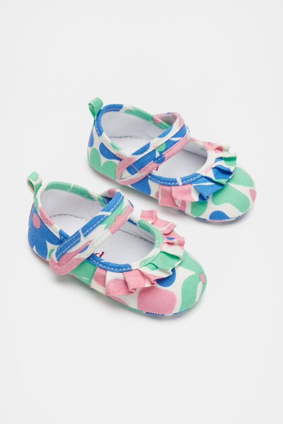 Fabric Frill Mary Jane  Floral Print  hi-res