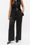 Satin Wide Leg Pant  Black  hi-res