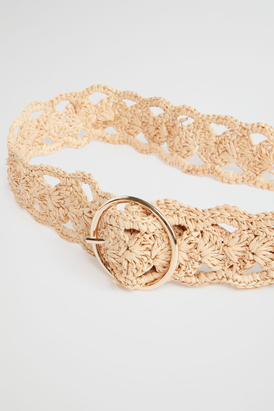 Lauren Raffia Belt  Natural