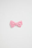 Large Velvet Bow Duck Clip  Candy Pink  hi-res
