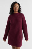 Wool Blend Knit Mini Dress  Boysenberry Marle  hi-res