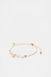 Fine Pearl Initial Bracelet  H  hi-res