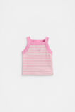 Stripe Logo Tank  Candy Pink  hi-res