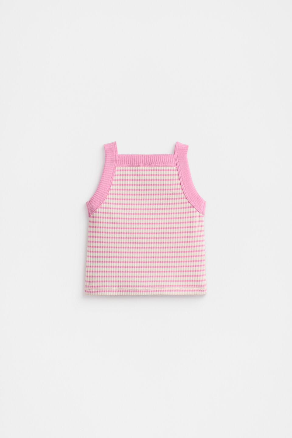 Stripe Logo Tank  Candy Pink