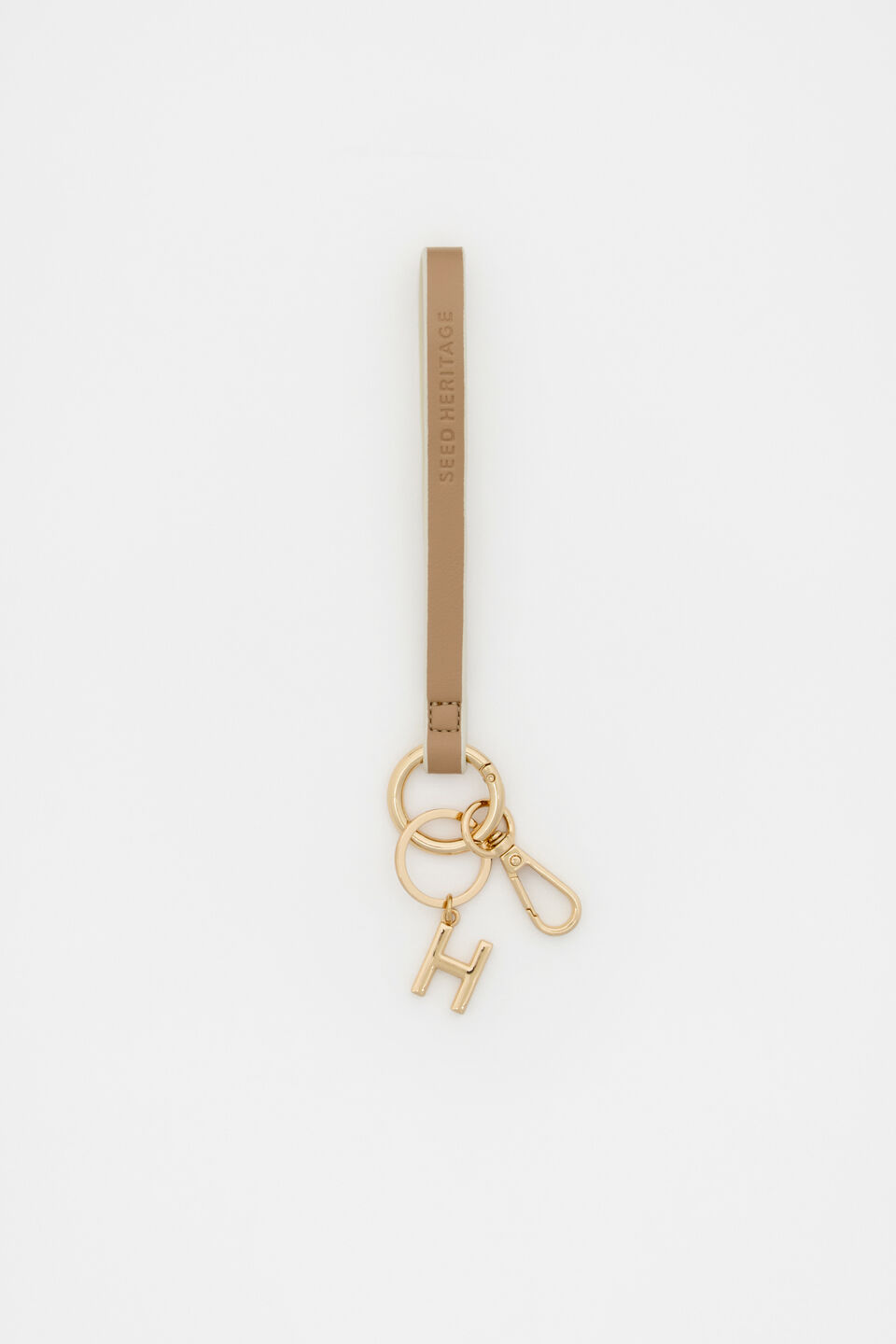 Soft Beige Wrist Letter Strap  H