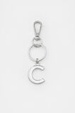 Silver Initials Keyring  C  hi-res