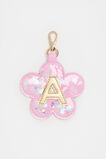 Flower Initial Keyring  A  hi-res