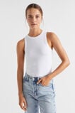 Core Fitted Tank  Whisper White  hi-res