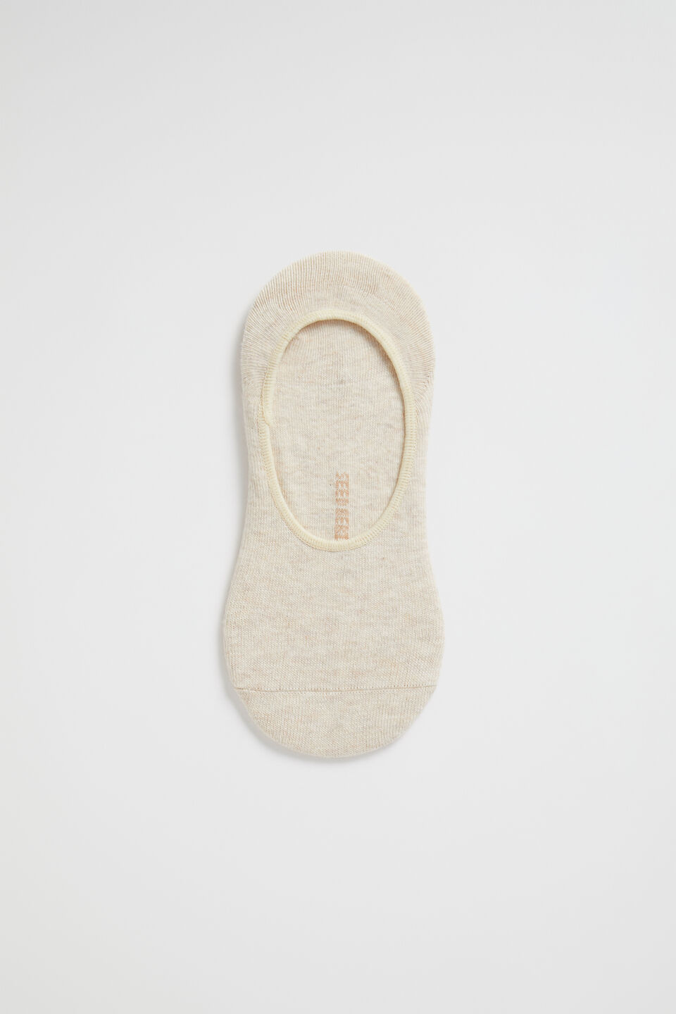 No Show Sock  Beige Marle