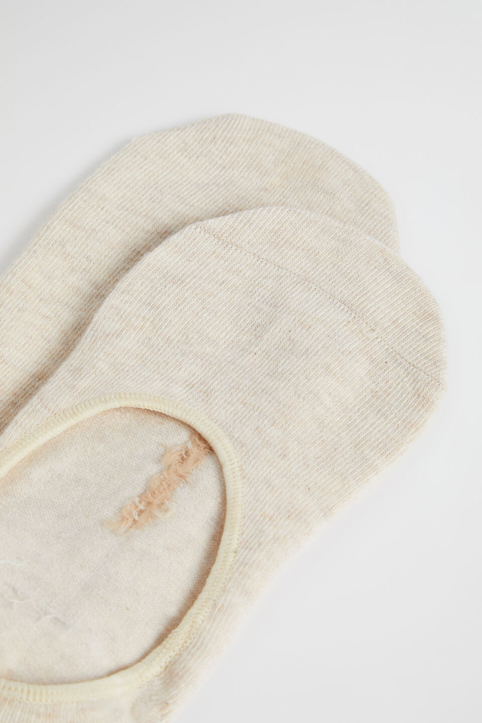 No Show Sock  Beige Marle