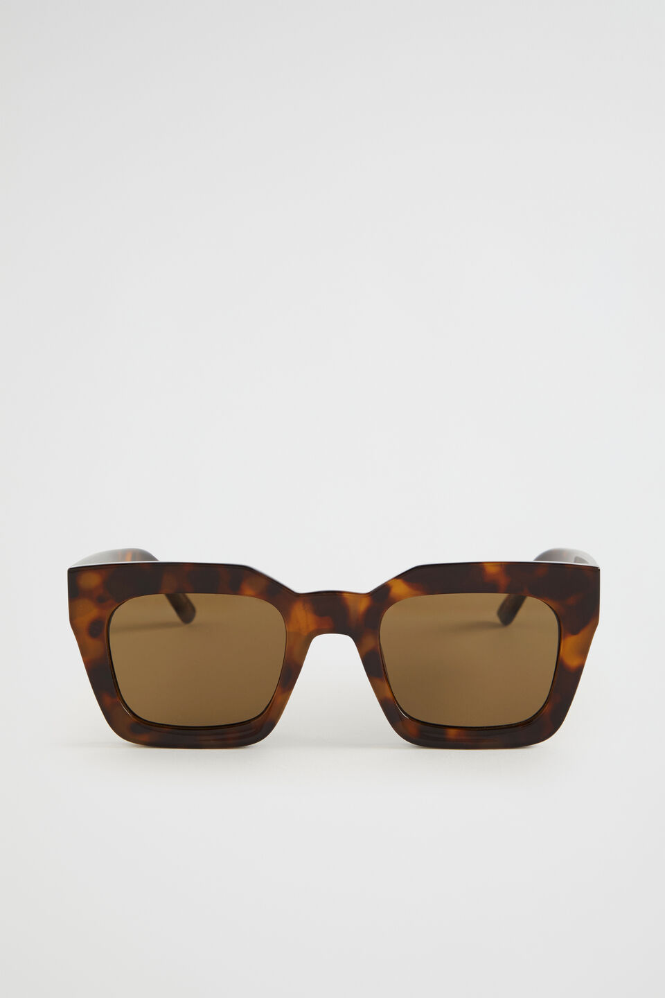 Caitlin Rectangle Sunglasses  Spice Tort