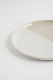 Ezra Two Tone Dinner Plate  Cloud Cream  hi-res