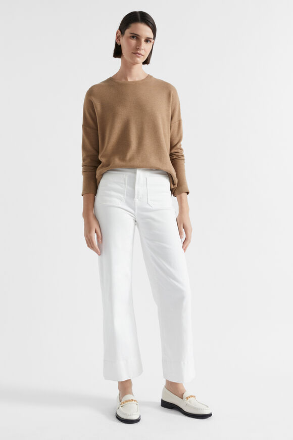 Waffle Supersoft Top  Deep Chai Marle  hi-res