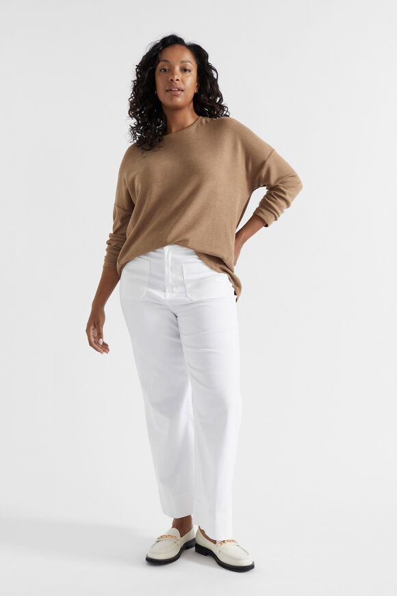 Waffle Supersoft Top  Deep Chai Marle  hi-res
