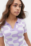 Wavy Knit Dress  Amethyst  hi-res