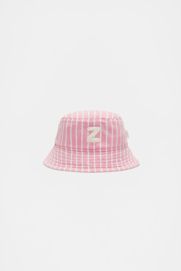 Initial Stripe Sun Hat  Z  hi-res