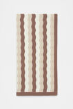 Wavy Knit Blanket  Teddy  hi-res