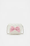 Bow Quilted Bag  Pink White  hi-res