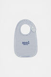 Core Rib Logo Bib  Navy Stripe  hi-res