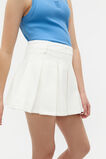 Pleat Skort  White  hi-res