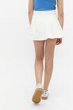 Pleat Skort  White  hi-res