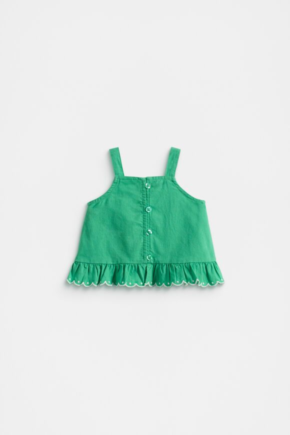 Scallop Trim Cami  Deep Emerald  hi-res
