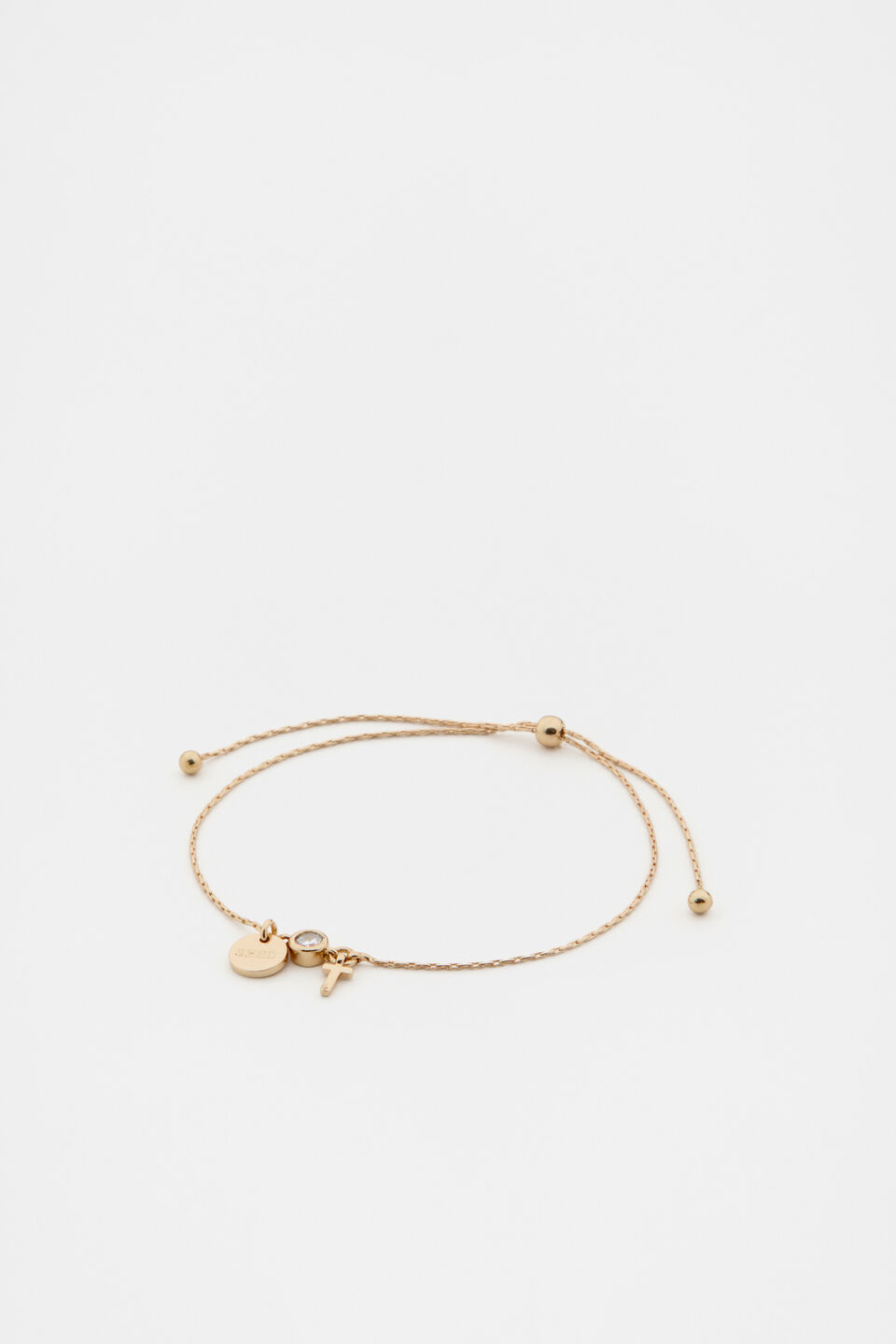 Micro Letter Toggle Bracelet  T