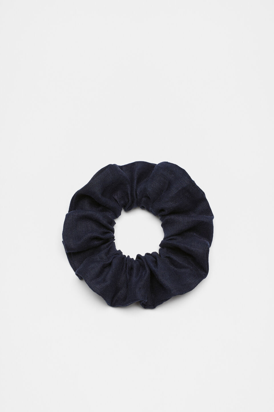 Linen Scrunchie  Midnight Sky